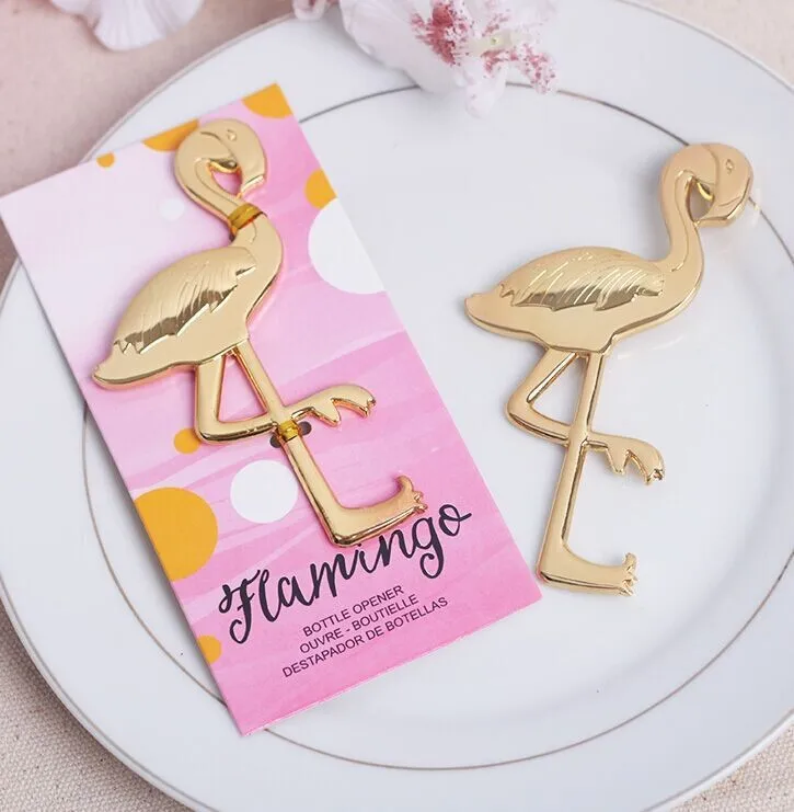 Свадебные подарки и для шафера-открывалка бутылок с фламинго сувенир гостей 100