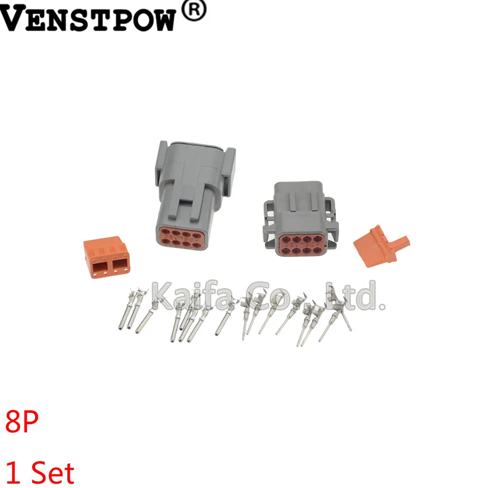1 комплект Deutsch DTM 8Pin DTM06 8S DTM04 8P 20 24awg автомобильный Водонепроницаемый