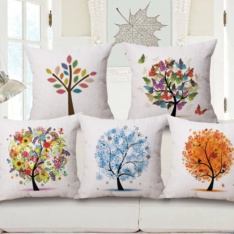 Оптовая продажа наволочка в подарок на свадьбу цветной Чехол подушку из дерева