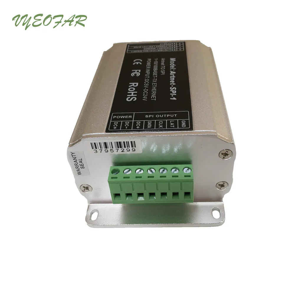 Artnet-SPI-1 DC5-24V вход; SPI(ttl) выход цифрового сигнала Artnet в SPI конвертер 2801,6803, 1804,2811, 1903 ICs и т. Д