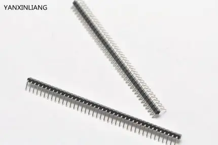 

10pcs Pitch 2.0mm 40 Pin 1x40Pin Right Angle Single Row Male Breakable Pin Header Connector