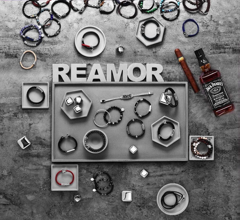 REAMOR 316L нержавеющая сталь бесплатно-масон, масонство масонская бусина с большой дырой бусина для браслета ювелирных изделий оптом DIY находок