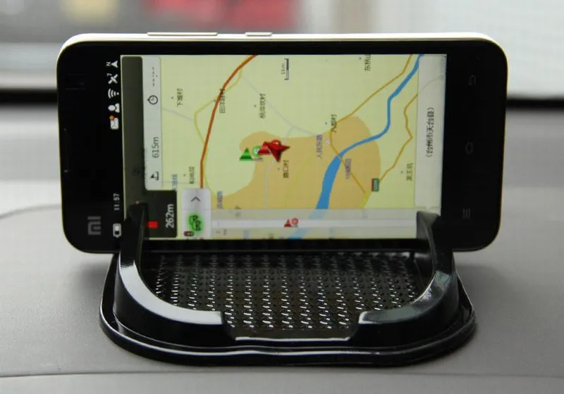Автомобильный Противоскользящий коврик-накладка, универсальный для gps мобильного телефона Iphone 4 5 Iphone 5S, Смартфон samsung Galaxy S2 S3 S4 Note