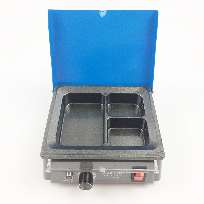 

Dental Lab Equipment Analog Wax Heater with 3-Well Wax Heating Pot Melter