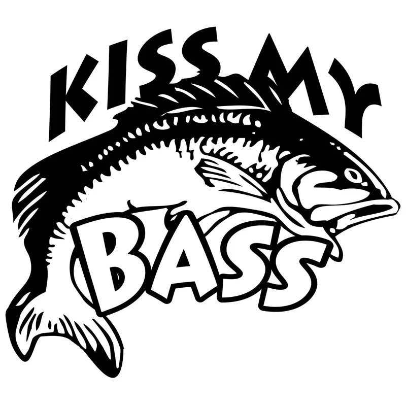 

Стильный автомобильный виниловый стикер Kiss My Bass