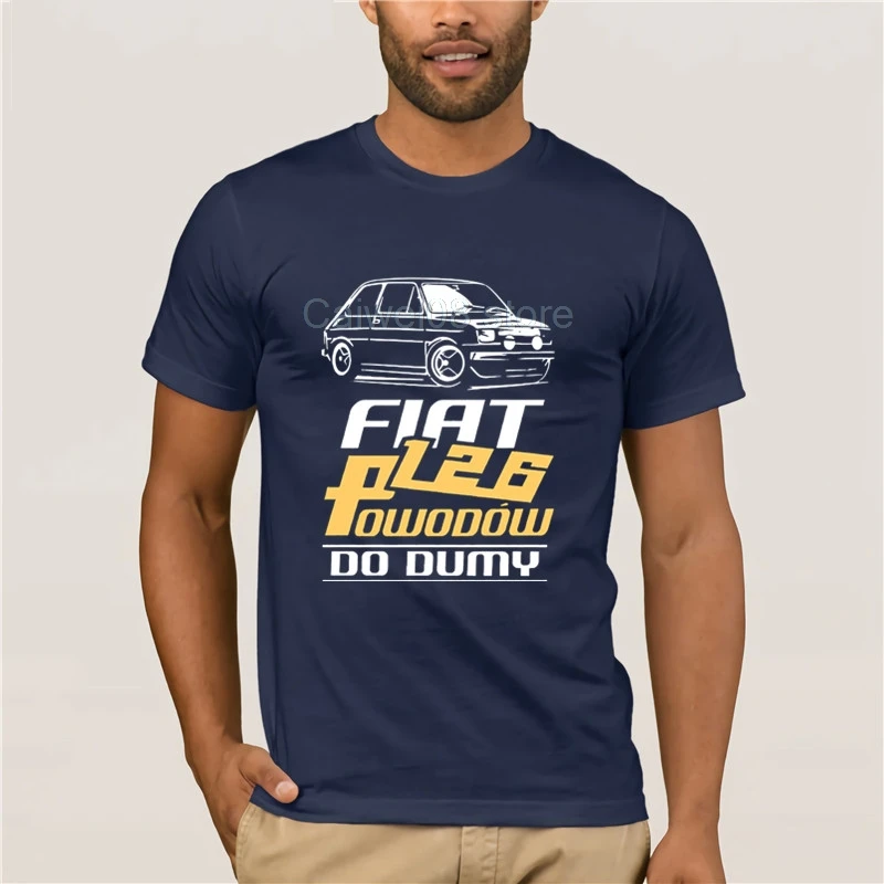 Футболка мужская с принтом POWODOW DO DUMY Meska модная повседневная одежда FIAT 126