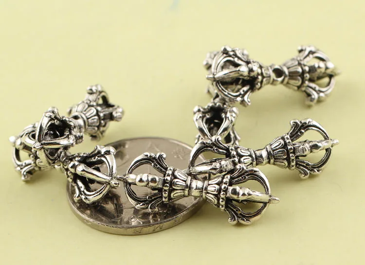 1pcs Vintage 925 Sterling Silver Beads DIY Bracelet Necklace Pendant dumb-bell shaped Spacer Bead For Jewelry Making XA1384 | Украшения и