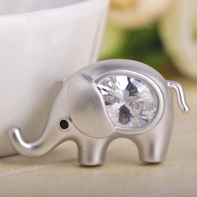 Женская/Детская брошь в форме слона Blucome золотистая Медная ювелирное украшение