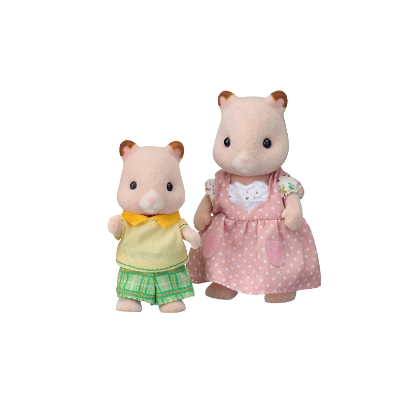 Sylvanian Families хомяк Семья кукольный домик 4 шт рисунок комплект родителей и детей