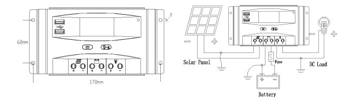Высокое качество 30A 12 В/24 В/36 В/48 В автоматическая работа PWM PV солнечные регуляторы 30A зарядное устройство Солнечный контроллер заряда с ЖК-дисплеем