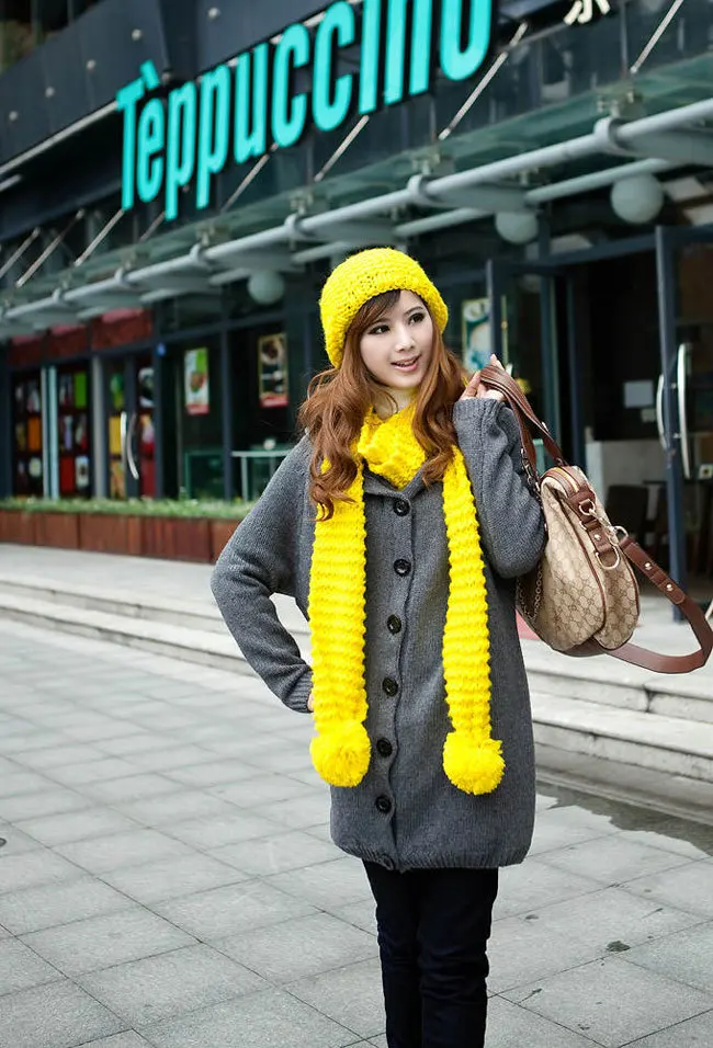 Новейший осенний и зимний женский утепленный свитер средней длины для