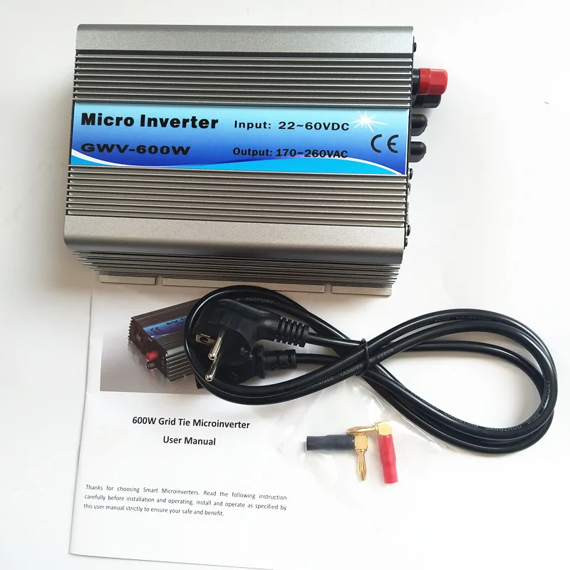 600 W 500 W 300 W сетевой инвертор на солнечных батарейках инвертор MPPT функция 22-60VDC вход 110 V 230VAC микро на сетке привязанный чистый синусоидальный инвертор
