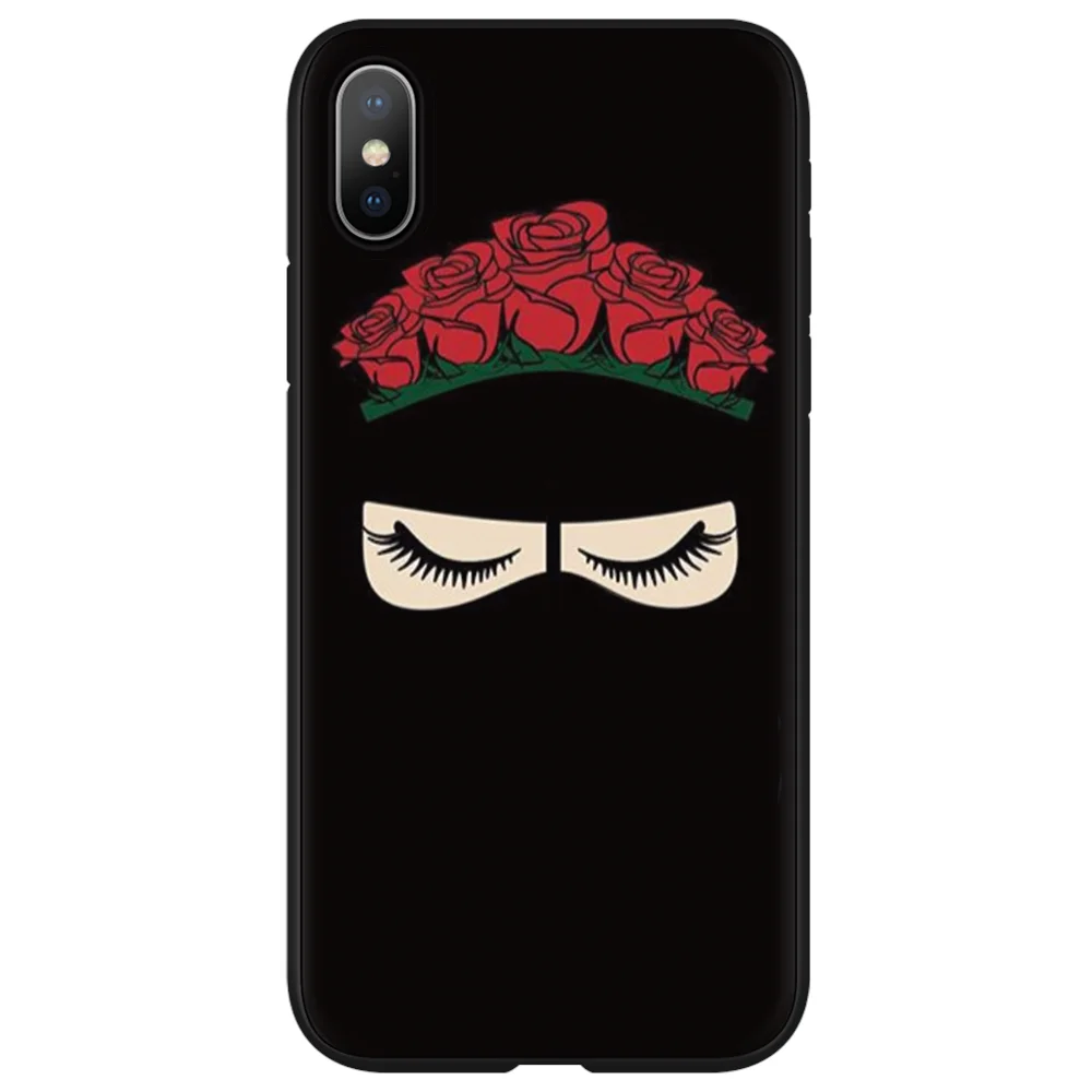 msl5hua Мусульманский Исламский грильский глаз арабский хиджаб девушка чехол для iPhone 11 Pro XS Max XR X 8 8Plus 7 7Plus 6 6S Plus 5 5S SE чехол для телефона - Цвет: msl5hua