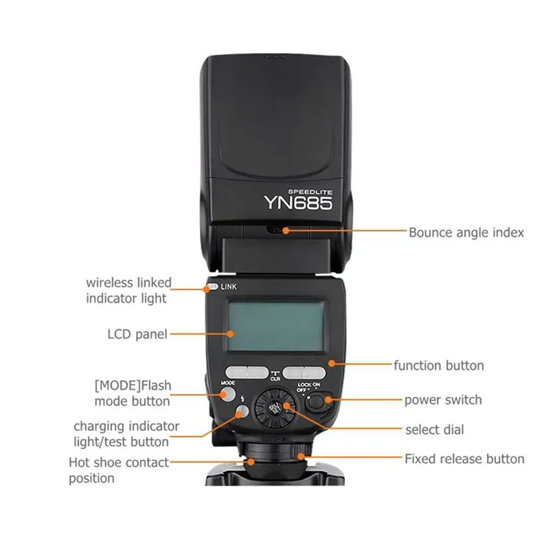 Беспроводная вспышка YONGNUO YN685N Speedlit YN685 из быстрорежущей стали с TTL вспышкой и