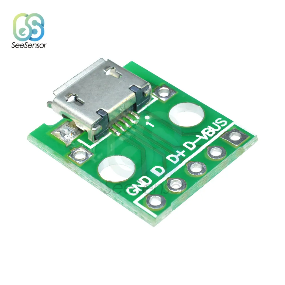 5 шт. адаптер MICRO USB Для DIP-адаптера 5-контактный разъем для женской платы детали