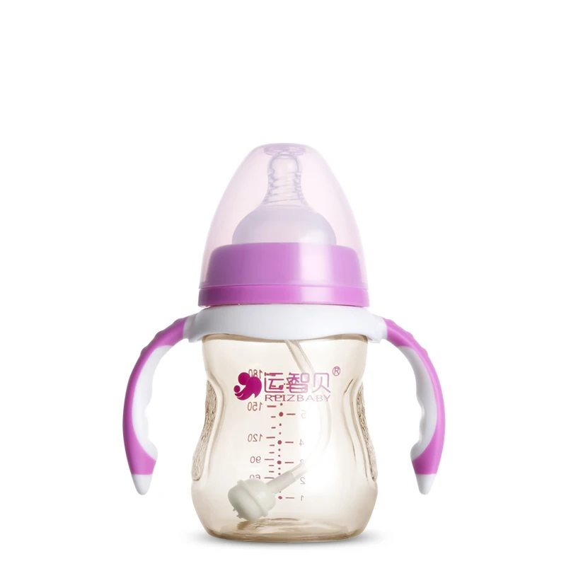 Brand Baby PPSU Bottle Feeding with Silicone Nipple Handle Dust-Cover Automatic | Мать и ребенок