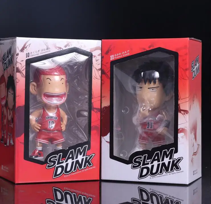 18 см SLAM DUNK Hanamichi Sakuragi Rukawa Kaede фигурку ПВХ Новая Коллекция Цифры игрушки brinquedos коллекция