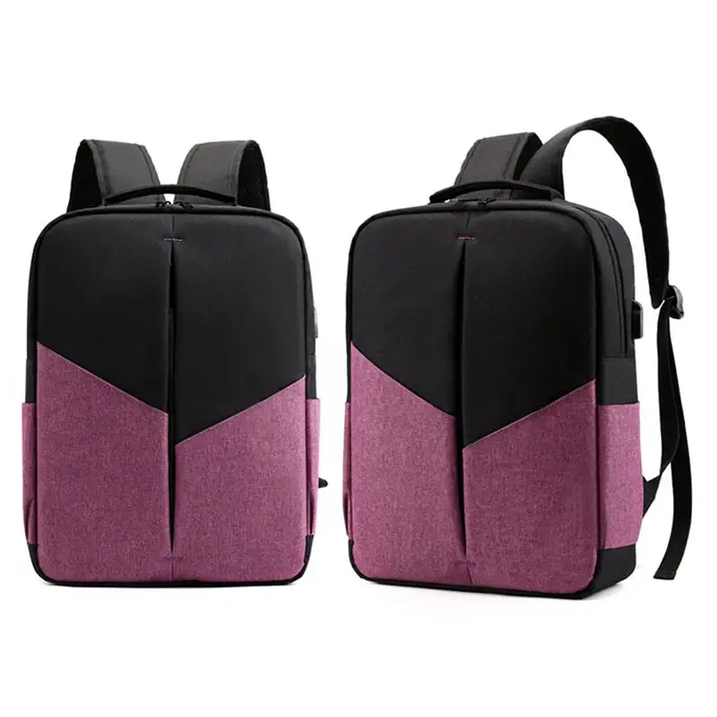 Purple Модный 15,6 ''рюкзак для ноутбука, мужской повседневный рюкзак для колледжа, школьный ранец, высокое качество, дорожный рюкзак в деловом стиле, рюкзак - Цвет: Purple