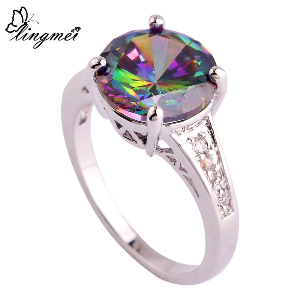 Lingmei Lover стильные модные свадебные подарки круглый вырез многоцветный белый