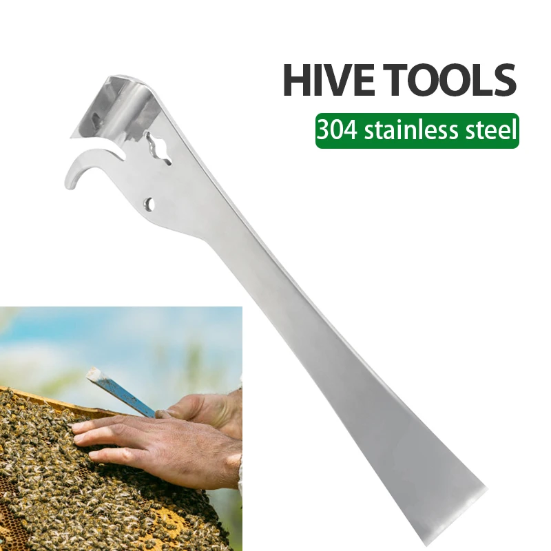

Bee Tool Thumb Type Hive Scraper Stainless Steel Multifunctional Cut Beekeeping Bee Scraper Honey Knife for Beekeeper