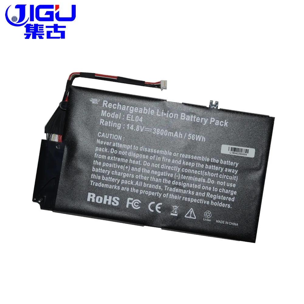 

JIGU 3CELLS Laptop Battery 681879-541 EL04 EL04XL ELO4XL HSTNN-IB3R UB3R TPN-C102 For HP For ENVY 4-1024tu 4T-1000 Series