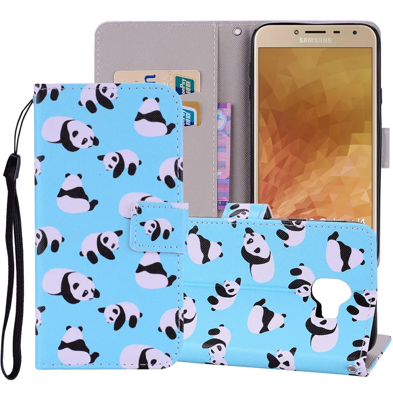 Кожаный чехол-книжка для samsung Galaxy J4 J6, чехол-книжка для samsung Galaxy J4 J6, чехол-подставка, чехол для телефона