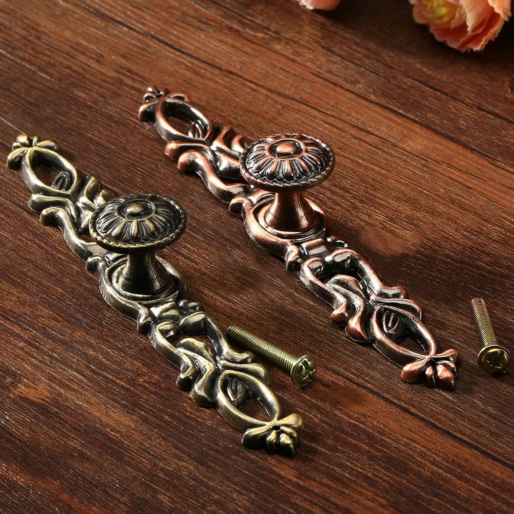 1 шт. винтажная дверная петля шарообразные ручки шкафов полые лозы шкафчик