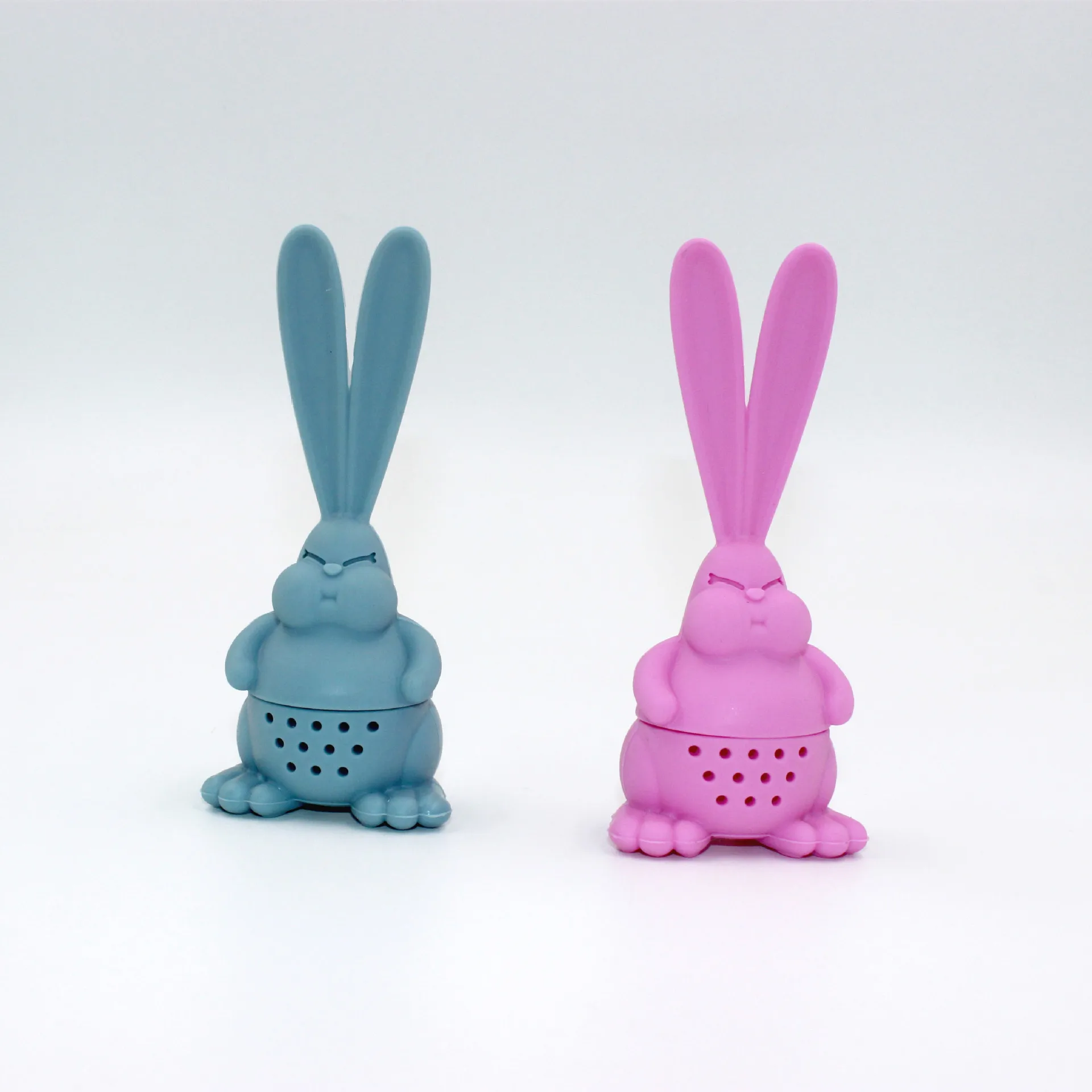 Creative silicone rabbit tea bag Big ear rabbit filter tea infuser silicone loose leaf tea filter