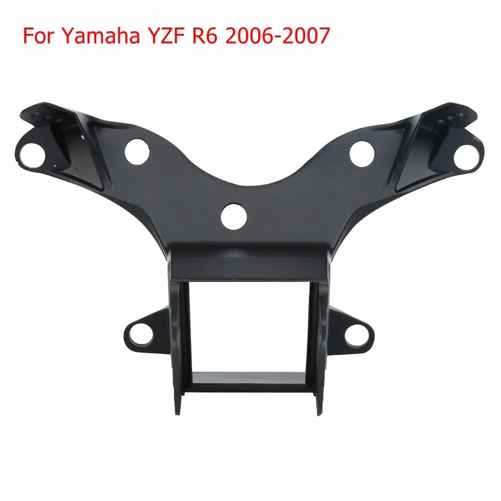 Черный алюминиевый кронштейн для передних фар мотоцикла Yamaha R1 2002 2014 R6 1996 2016 Honda