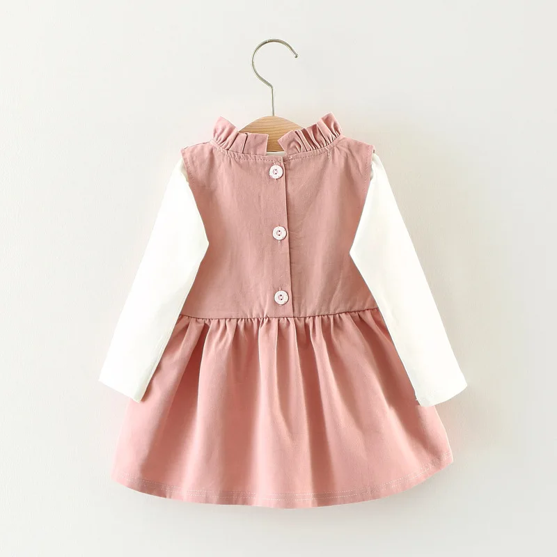 Платье с вышивкой для маленьких девочек сезон осень зима праздничное платье