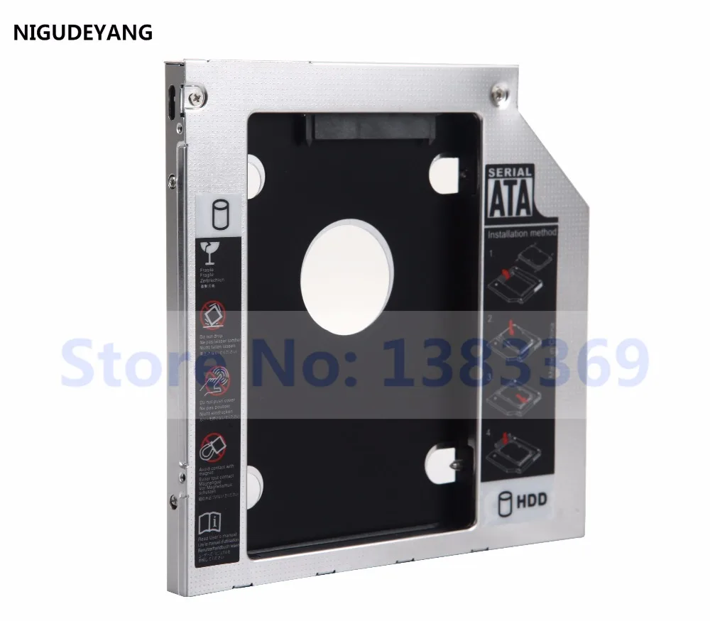 

Переходник для жесткого диска NIGUDEYANG 2nd SATA, чехол для жесткого диска HDD SSD, адаптер для Dell Latitude 3340 3440 3540