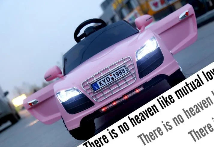 flash wheel pink В продаже! электрический открыть дверь Auti R8 четыре вспышки колеса детей ездить на с дистанционным управлением - Цвет: flash wheel pink