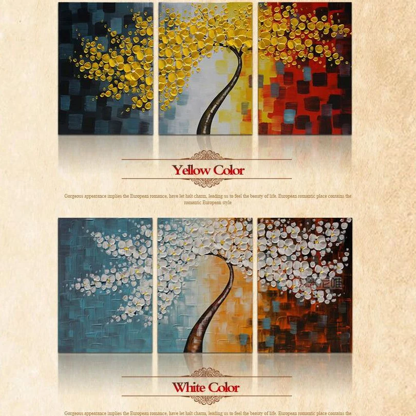 Lucky Tree современная абстрактная картина маслом домашний декор настенное