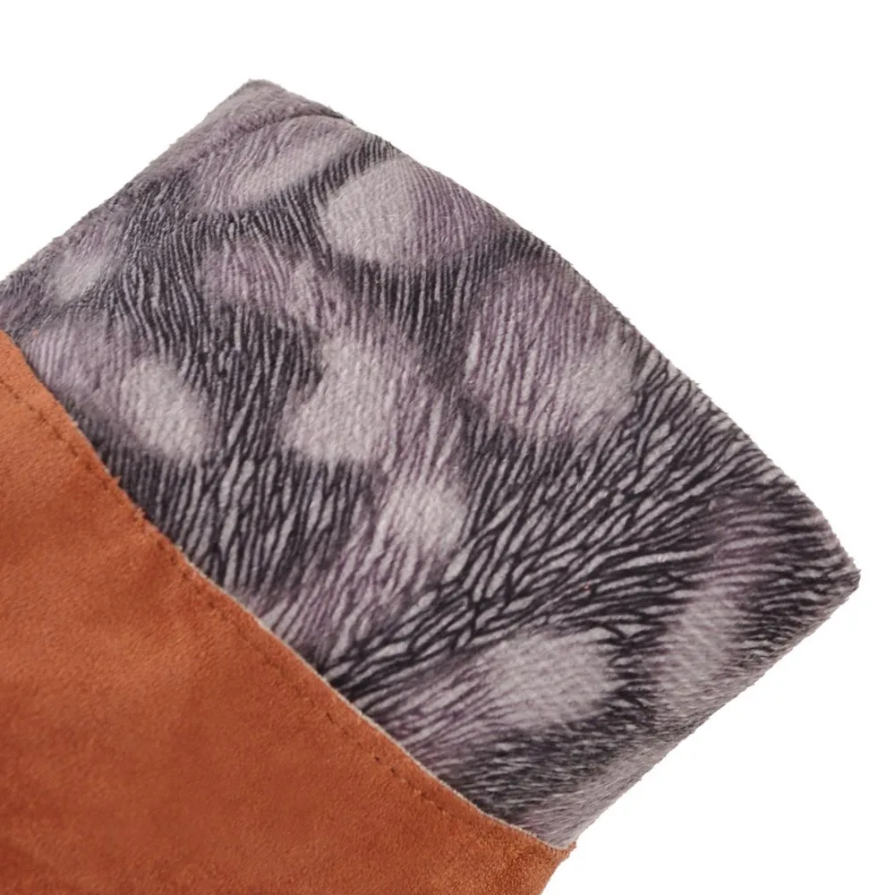 Женские ботинки женская обувь выше колена на квадратном каблуке средней высоты