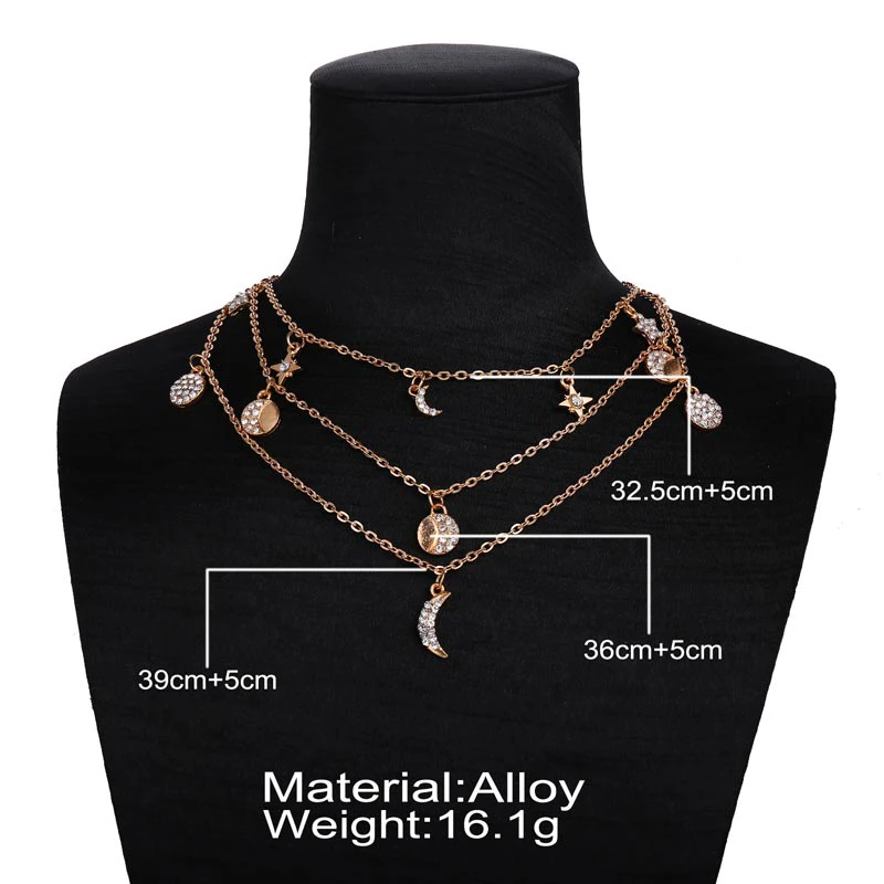 Модное женское ожерелье богемное с подвеской Геометрическая личность модное