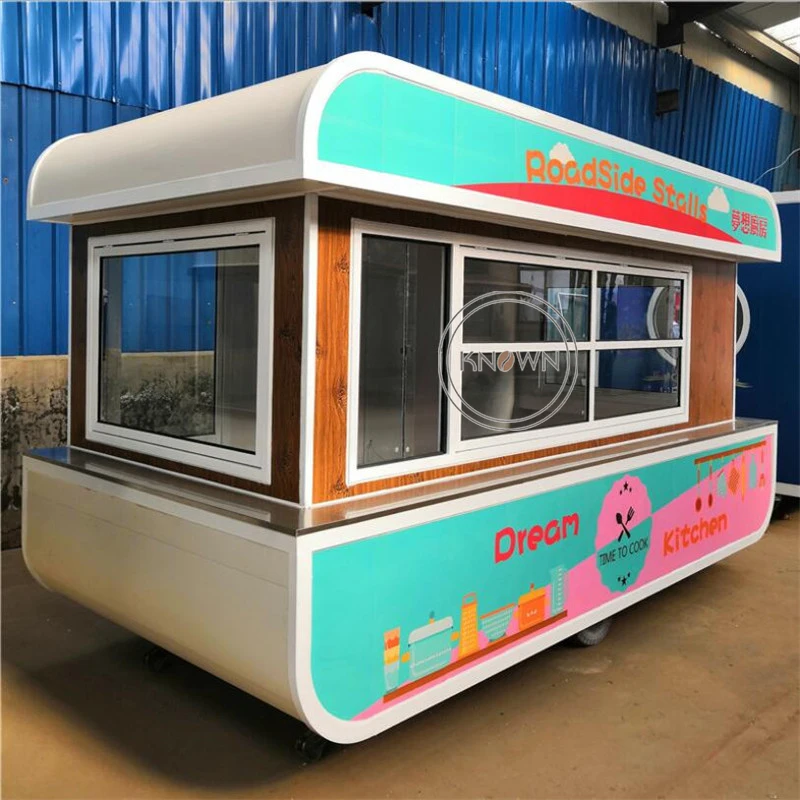 4 2 м длина Лодка тип Мобильная корзина для еды колеса фургон трейлер открытый