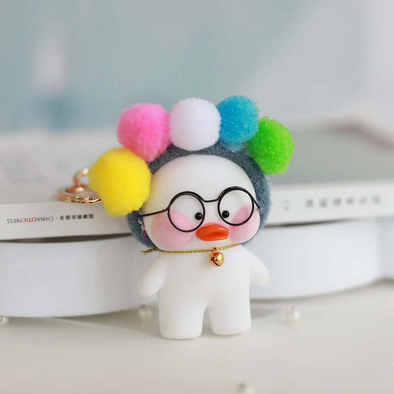 8 см Lalafanfan милый брелок Подвеска Игрушка Kawaii кафе мини желтая утка фигурка брелок сумки украшения игрушки для детей