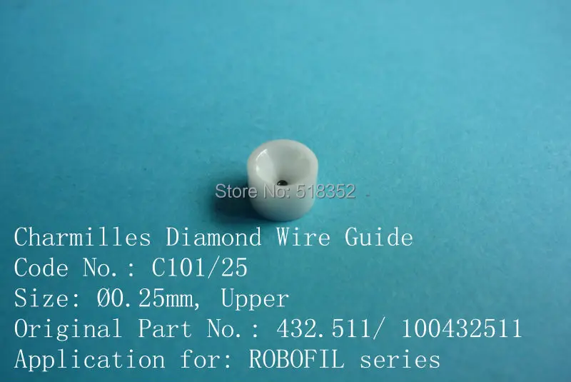Алмазная Проволока Charmilles 432 511/100432511 C101 D = 0 25 мм направляющая с керамическим