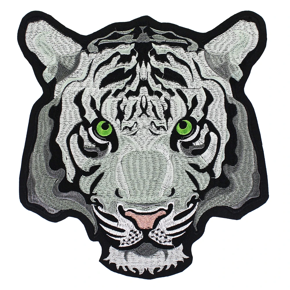Нашивки с большим тигром для одежды наклейка утюгом футболки джинсов нашивка