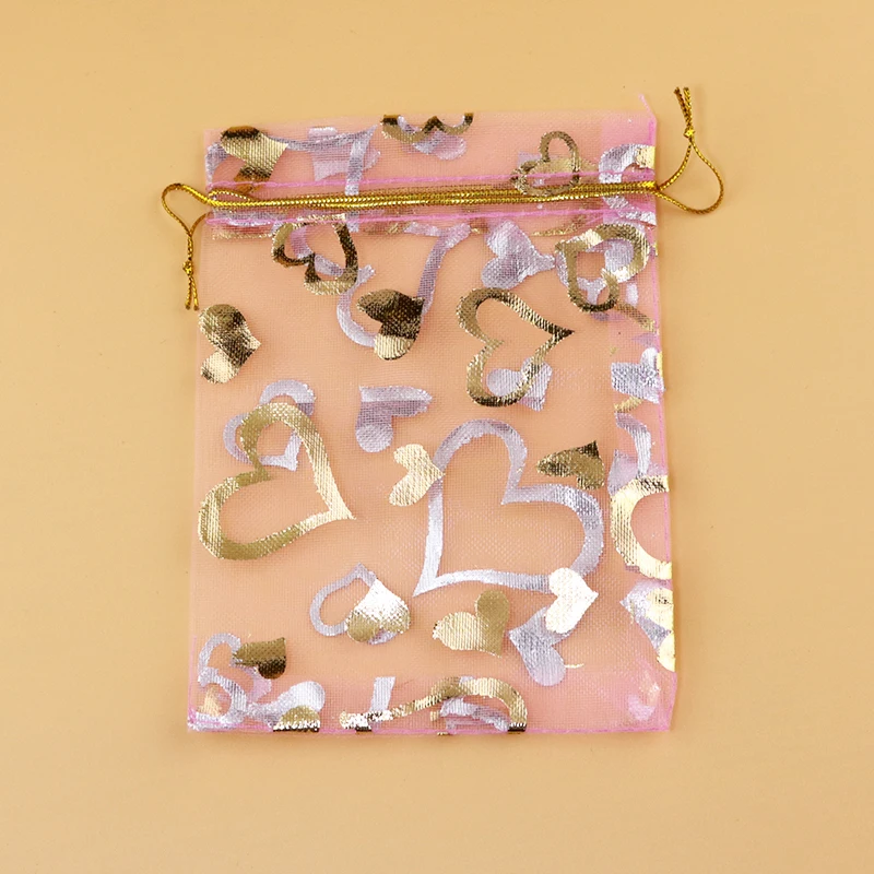 100 шт./лот 7*9 см многоцветные маленькие сумки из органзы дизайнерские свадебные