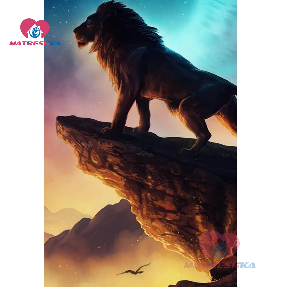 Алмазная живопись с животными тигром полная фотография стразы мозаика украшение