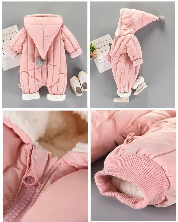 Зимняя одежда для младенцев комплект одежды детей с героями мультфильмов мягкий