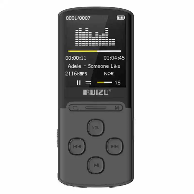 Оригинальный ruizu X11 MP3 плееры 8 ГБ Портативный Поддержка 64 Micro SD карты с fm Радио