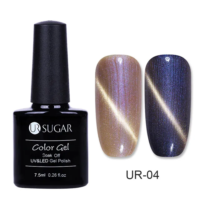 Pearl UR04 Ur Sugar 7,5 мл УФ Магнитный 3D Гель-лак «кошачий глаз» красный перламутровый Блестящий лак замачиваемый светодиодный гель-лампа маникюрный лак для ногтей - Цвет: Pearl UR04