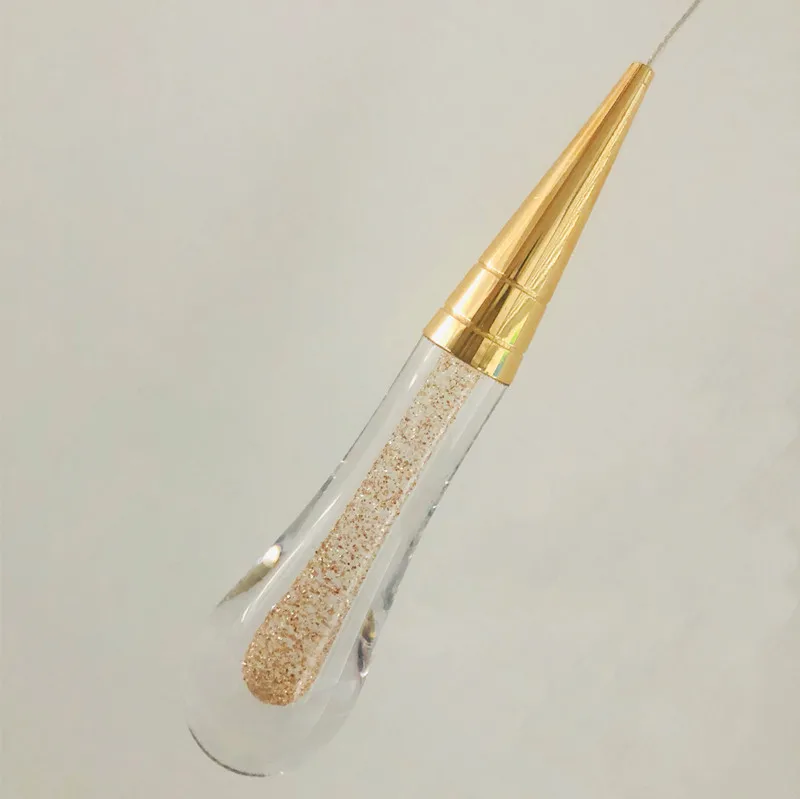 Gold Foils - Gold Хит, дизайнерский светодиодный подвесной светильник в виде капли воды, минималистичный скандинавский Лофт, Хрустальный подвесной светильник, креативный ресторанный свет - Цвет корпуса: Gold Foils - Gold