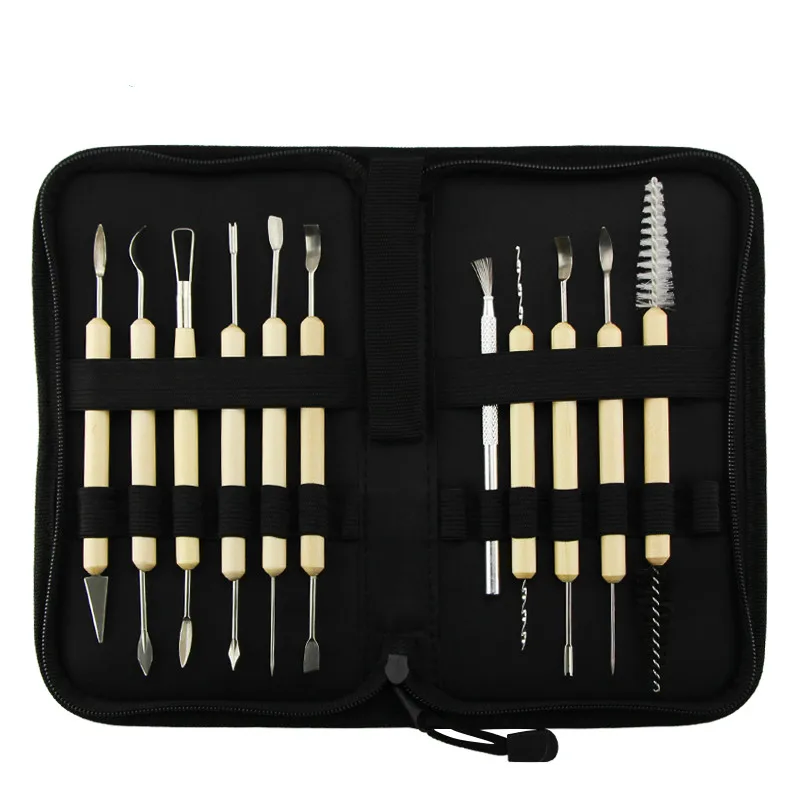 1 set DIY Arts Crafts Clay Sculpting Tools Pottery Carving Set Ceramics Wooden Handle Modeling | Дом и сад