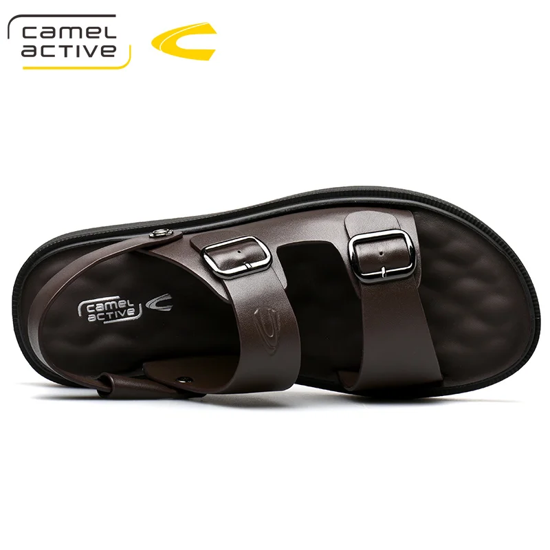 

Camel Active 2019 New High Quality Summer Genuine Leather Men Sandals Comfortable Buckle Strap Shoes Fashion Casual Shoes 19367