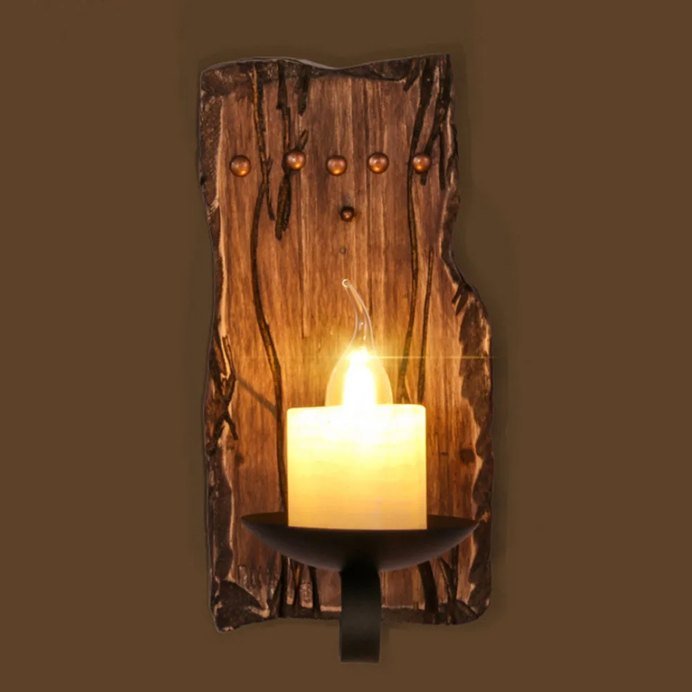 JiFengCheng креативные американские ретро промышленные обои деревянные свечи