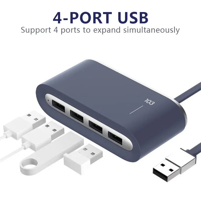 Адаптер usb хаб 4 в 1 USB 2 0 адаптер для ноутбука компьютера конвертер сетевой порт
