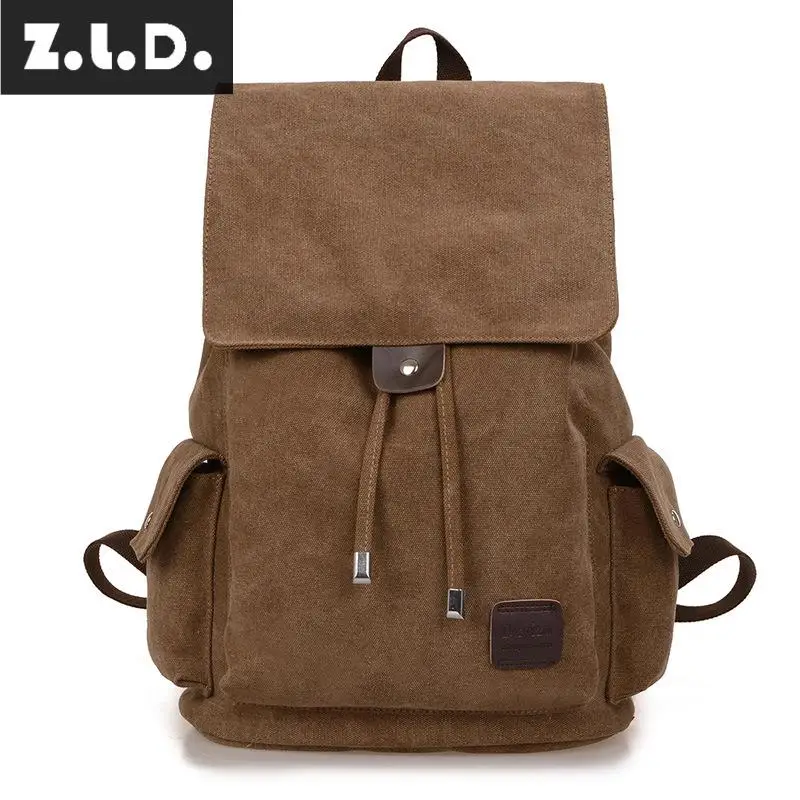 Холщовая Сумка Z.L.D. в стиле ретро для мужчин и женщин повседневный брендовый
